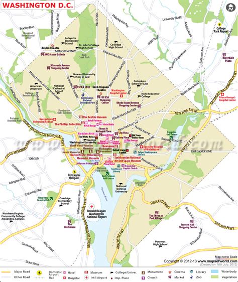 Washington dc a city that has so much to offer its visitors. Washington DC Map, Capital of the United States