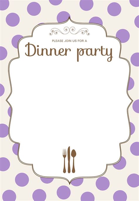Plan a 90s theme party, a boozy. Free Printable Classic Dinner Party Invitation | Dinner ...