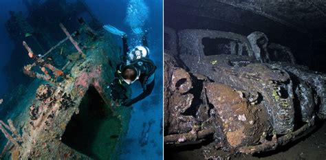 20 Of The Most Over The Top Underwater Shipwrecks To See Around The World