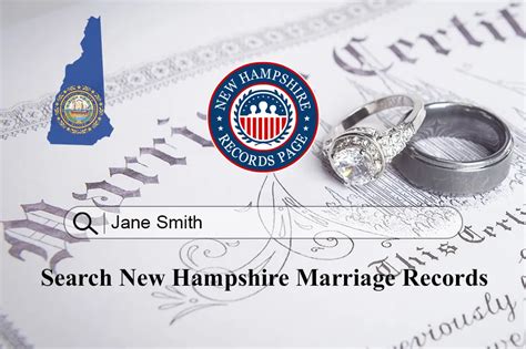 Access Free New Hampshire Marriage Records On Any Resident