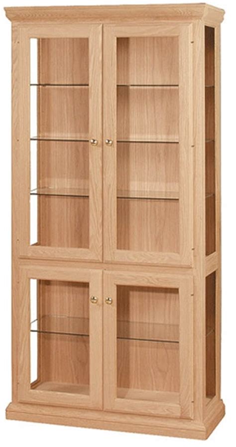 UNFINISHED TRADITIONAL CURIO CABINET - 38": Unfinished ...