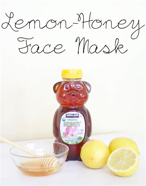 Diy Lemon Honey Face Mask Honey Face Mask Face Mask Organic Honey