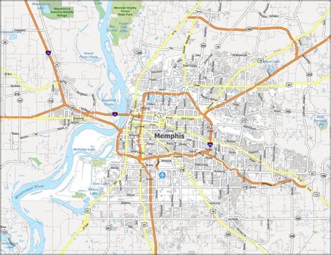 Map Of Memphis Tennessee Gis Geography