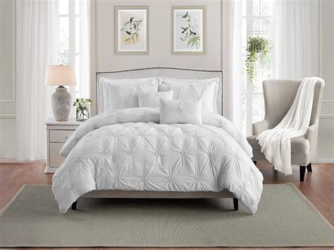 Best White Ruched Twin Bedding Cree Home