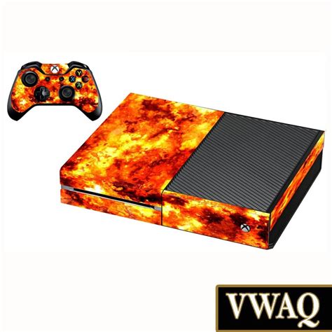 Xbox One Fire Skin Decal For Console And Controller Flame Etsy