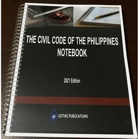 Codal The Civil Code Of The Philippines Notebook Lazada Ph