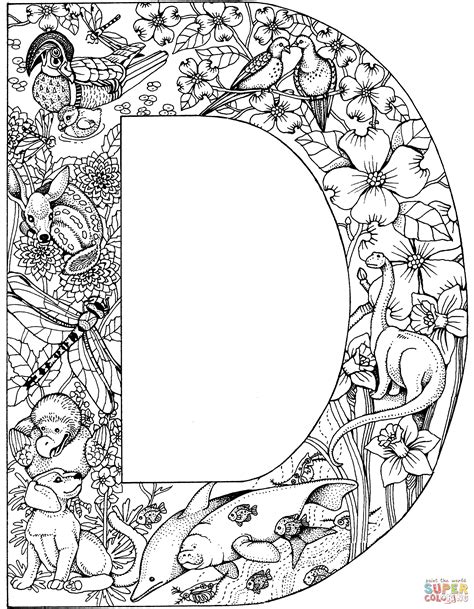 41 Supercoloring Coloring Pages Letters Alphabet Letter Coloring Pages