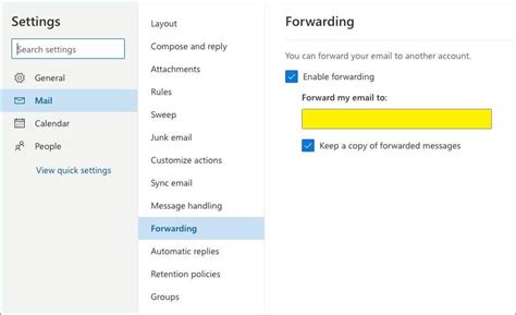 Vernieuwen Kennis Maken Diakritisch Automatic Email Forwarding Outlook