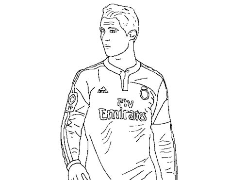 Desenho De Cristiano Ronaldo Para Colorir