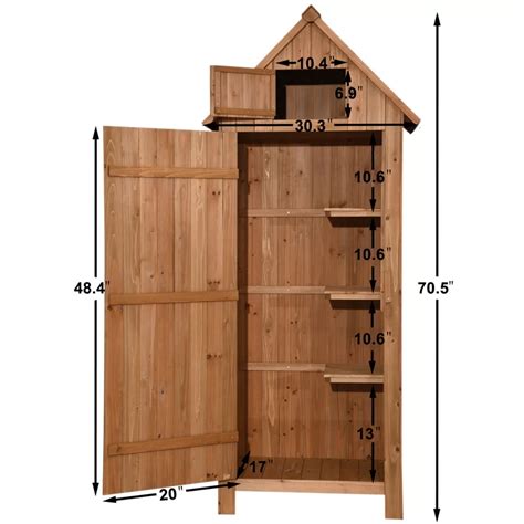 Garden 3 Ft W X 2 Ft D Solid Wood Tool Shed Tool Sheds Garden Tool