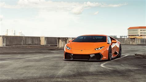 Orange Lamborghini Huracan 8k 2018 Hd Cars 4k Wallpapers Images