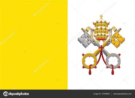 Bandera Ciudad Del Vaticano Formato Vectorial — Vector De Stock