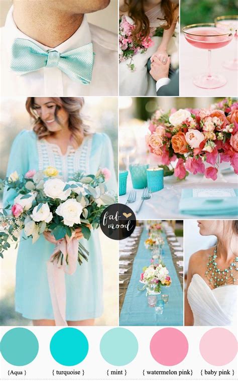 Light Pink Wedding Dress Lovely Pink And Turquoise Wedding Ideas