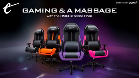 The Osim Uthrone Gaming Chair Gives You A Massage While You Play