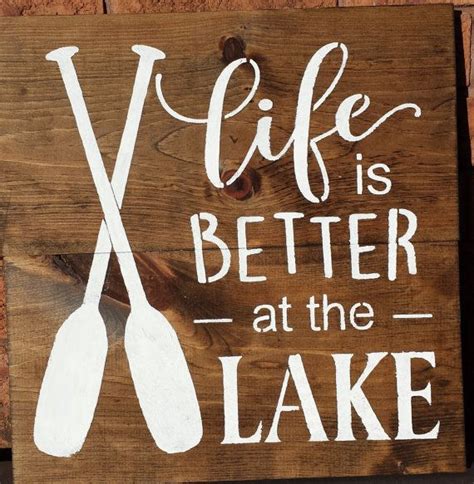 Download LAKE SIGN/COTTAGE Sign/Life Is Better At The Lake Sign ...