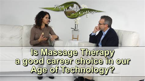 Is Massage Therapy A Good Career Choice In Our Age Of Technology Youtube