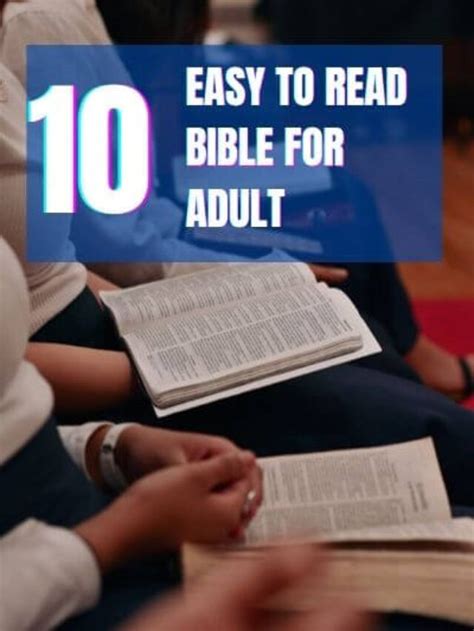 Easy To Read Bible For Adults Bible Verses