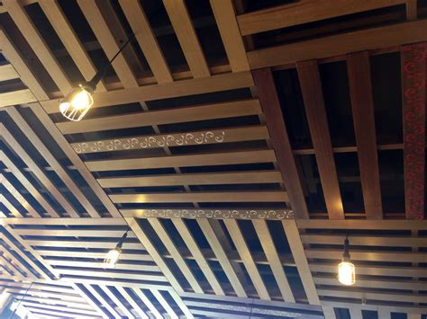 Ceiling Made From Pallets Unfinished Basement Ceiling Basement Ceiling