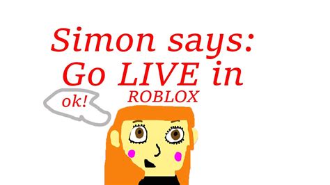 Roblox Simon Says Live Youtube
