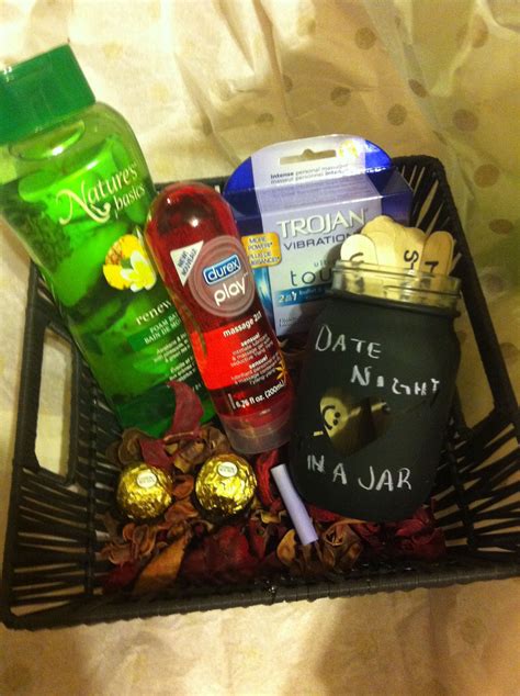 DIY Date Night Gift Basket Homemade Date Night In A Jar Filled With