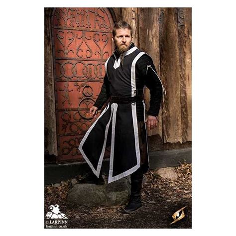War Tabard Black Coat Of Arms Tabard Medieval Larp Costume