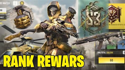 Official Season 3 Rank Rewards In Cod Mobile Call Of Duty Mobile