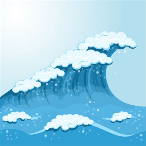 Cartoon Waves Wave Cartoon Background Vector Free Download  Clipartix