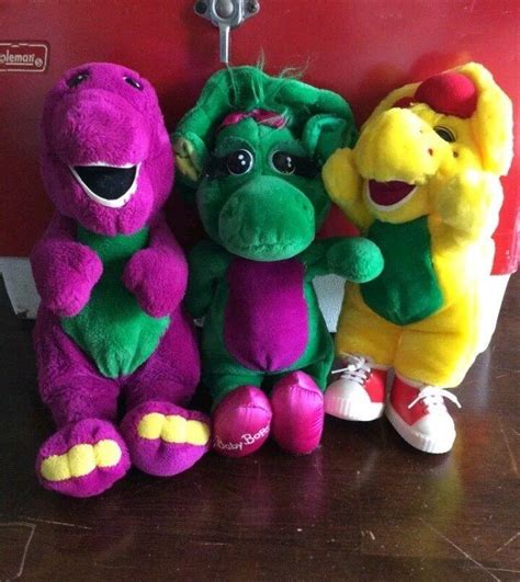 Barney Baby Bop And Bj Plush Toys 1900670904