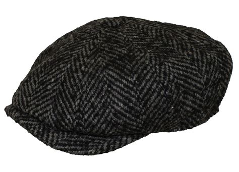 Grey Chunky Gatsby Wool Cap Denton Hats
