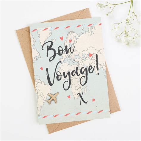 Bon Voyage Card By Loom Weddings