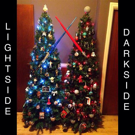 Darkness Rises And Light To Meet It Star Wars Christmas Trees