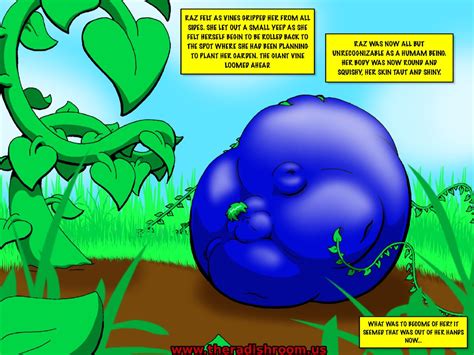 Rule 34 Bbw Blue Skin Blueberry Inflation Fat Full Body Inflation Green Hair Huge Breasts