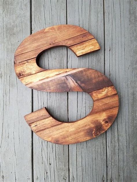 Rustic Wooden Letter Cutouts Perfect For Your Wedding Home Or A