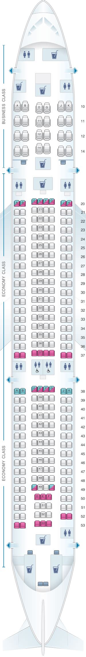 Seat Map Oman Air Airbus A330 300 V1 Seatmaestro
