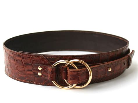 Lovely Brown Leather Belt Women Wide Waist Belt Leather Etsy