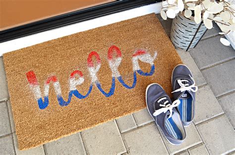 How To Make A Diy Doormat Hand Painted Tutorial