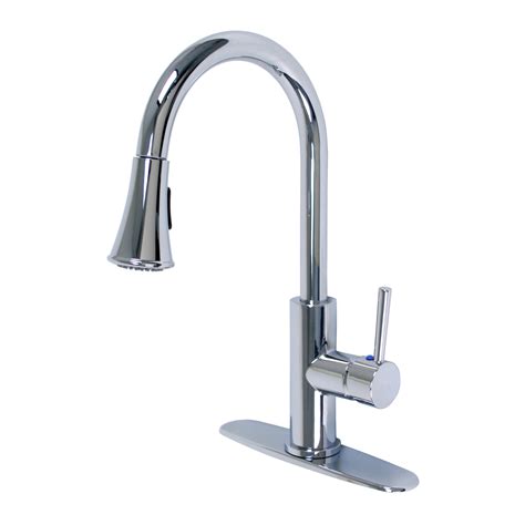 Professional tub kit faucet, sprayer, shampoo rack. "Euro Collection" Single-Handle Kitchen Faucet With Pull ...