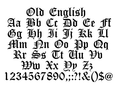 English Font Old English Font Svg Old English Script Svg Etsy