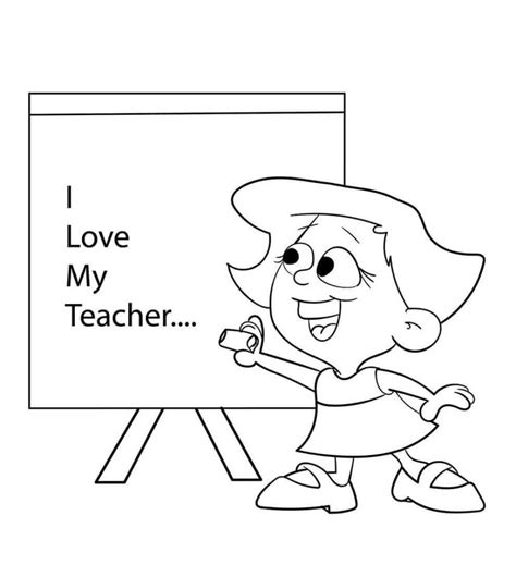 20 Free Teachers Day Coloring Pages Printable
