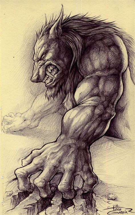 Werewolf Tattoo Werewolf Art Werewolf Drawings Cool Drawings Animal