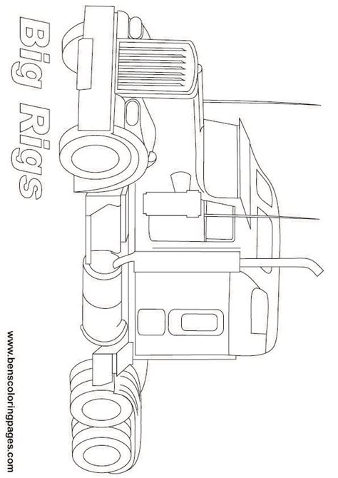 Download free peterbilt heavy truck blueprints. Peterbilt Coloring Pages at GetColorings.com | Free ...