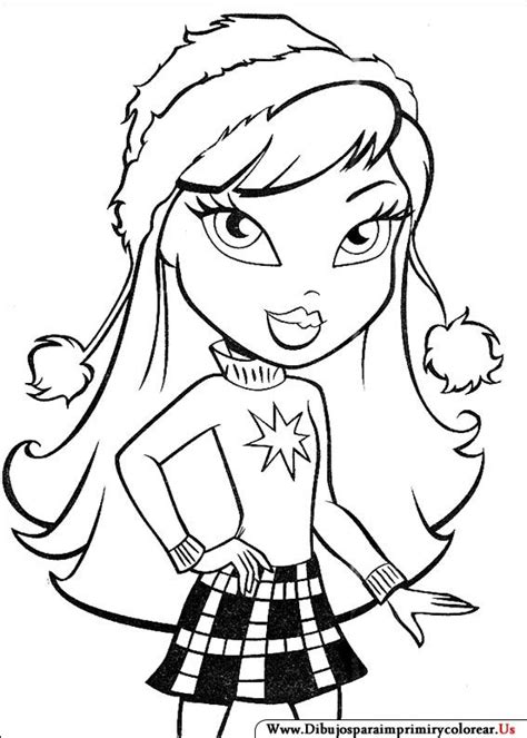 Dibujo De Bratz Para Colorear Dibujos Para Colorear