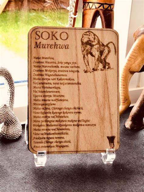 Soko Murehwa Detembo Wooden Plaque Zimnative