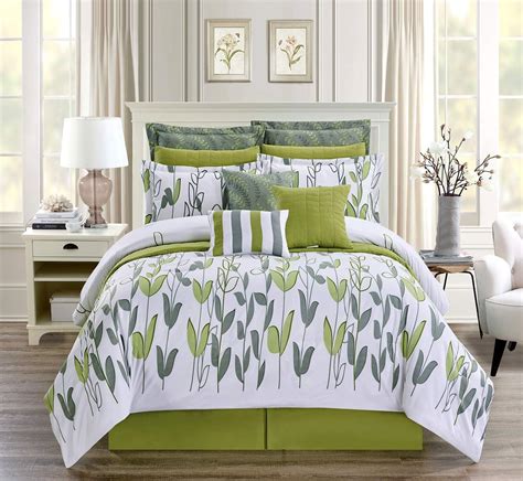 Sage Green Comforter Set Beautiful Tropical Sage Green Brown Beach