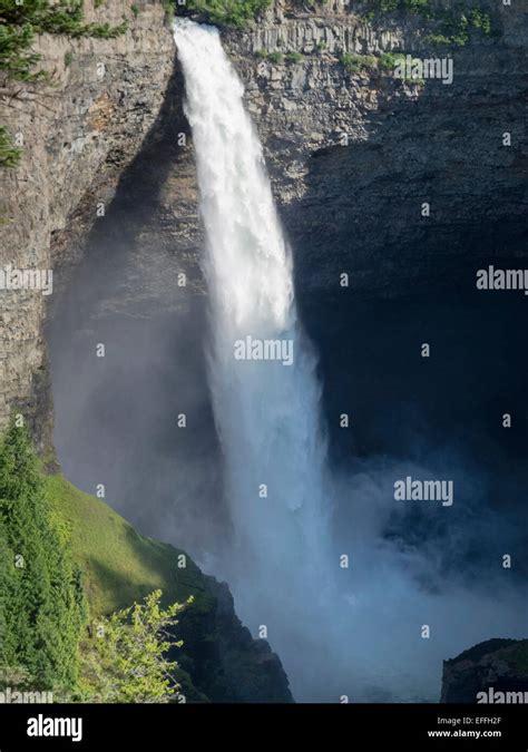 Canada British Columbia Waterfall Stock Photo Alamy