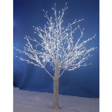 New White Snowy Twig Tree White Led Lights Xmas Indoor Outdoor Garden