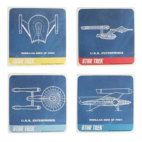 Star Trek Ceramic Coaster 4 Pack