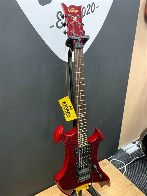 Jhs Vintage Metal Axxe Xx Vwr1000 Wraith Floyd Red Electric Guitar