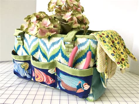 Sewing Garden Tote From Oslo Craft Bag Pattern — Stephanie Socha Design