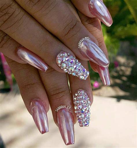 21 trendy metallic nail designs to copy right now page 2 of 2 stayglam
